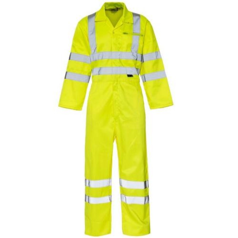 Hi Vis Coverall Workwear - Yellow