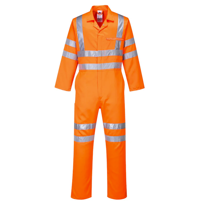 Hi-Vis Polycotton Service Coverall